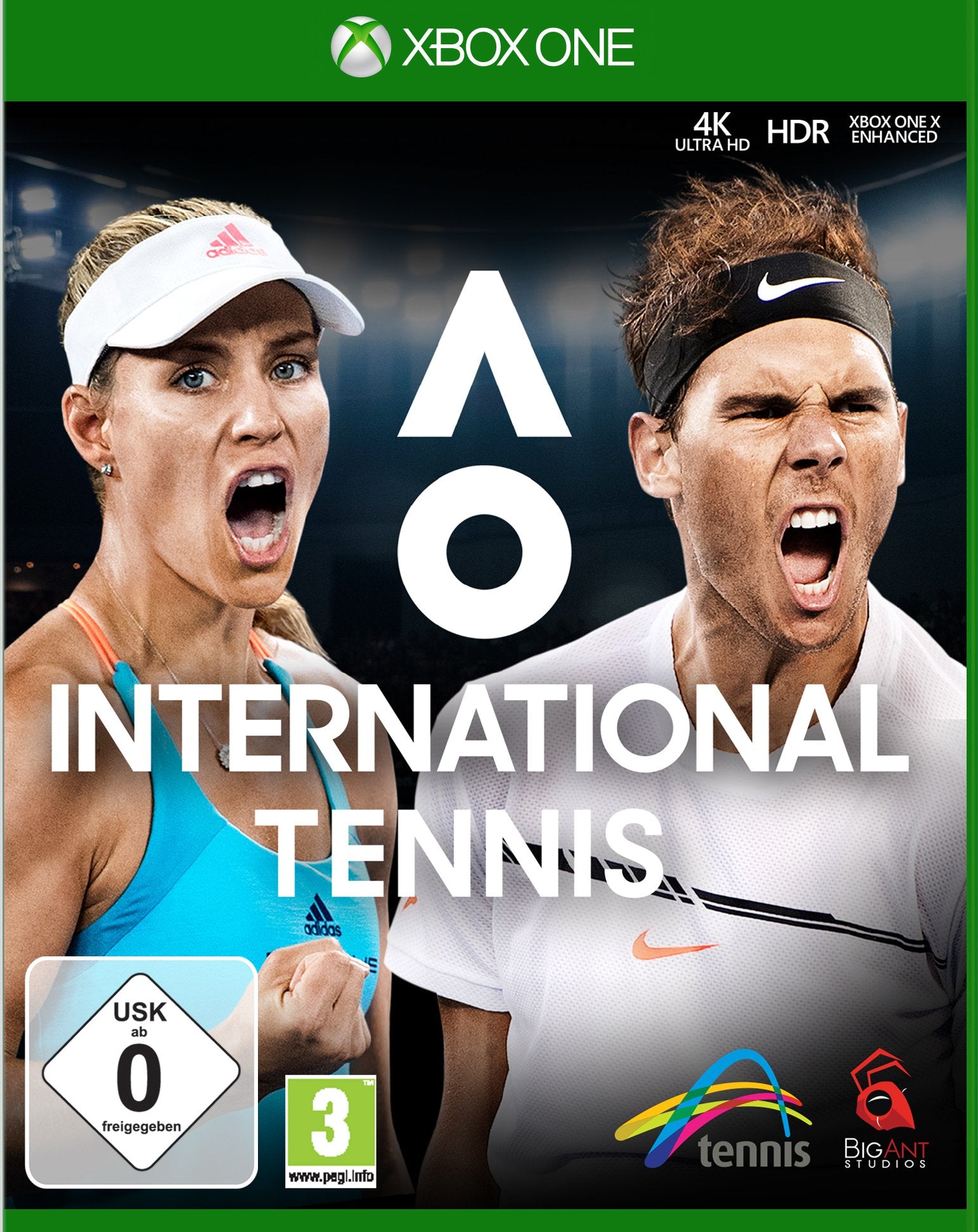 AO International Tennis, 1 XBox One-Blu-ray Disc game