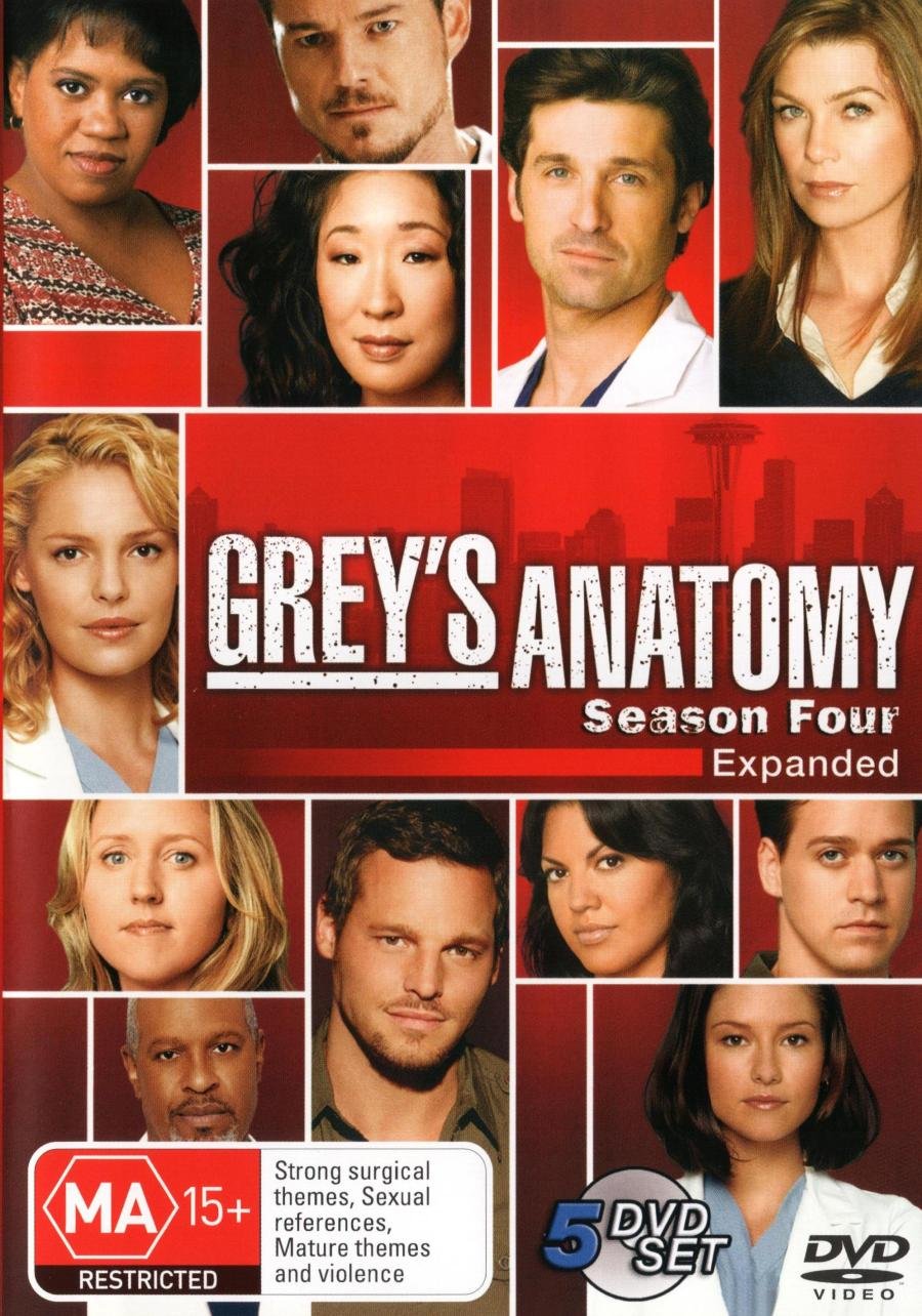 GREYS ANATOMY - grey's anatomy - season 4 (5 DVD) Box sets