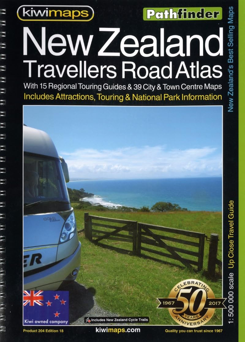 New Zealand Travellers Road Atlas Maps & Plans
