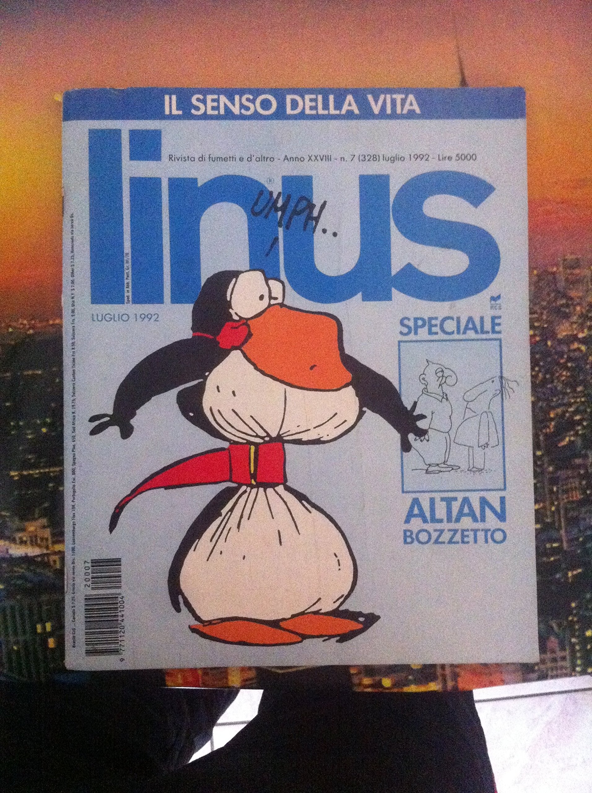 Fumetto il senso della vita anno 1992 speciale ALTAN BOZZETTO (fumetto da collezione) book