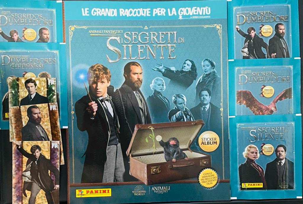 Album + 5 pochettes de figurines I secrets de SILENTE PANINI cd
