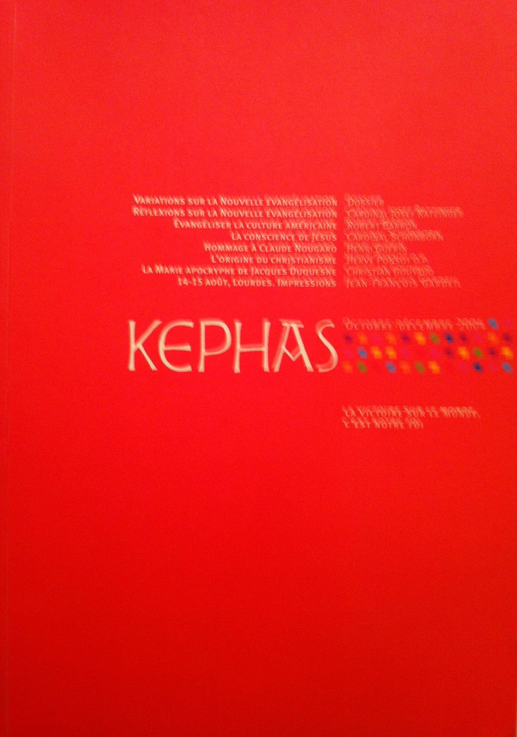 Kephas numéro 11 - juillet-septembre 2004. Dossier : Tradition et transmission Books