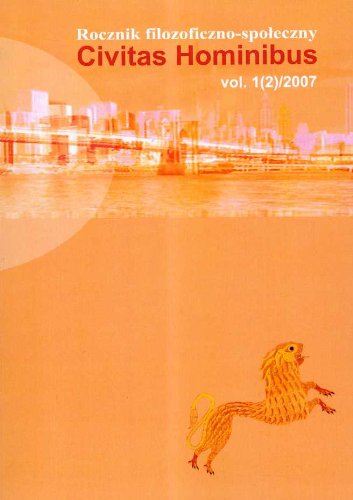 Civitas Hominibus Rocznik filozoficzno spoleczny 2007 Books