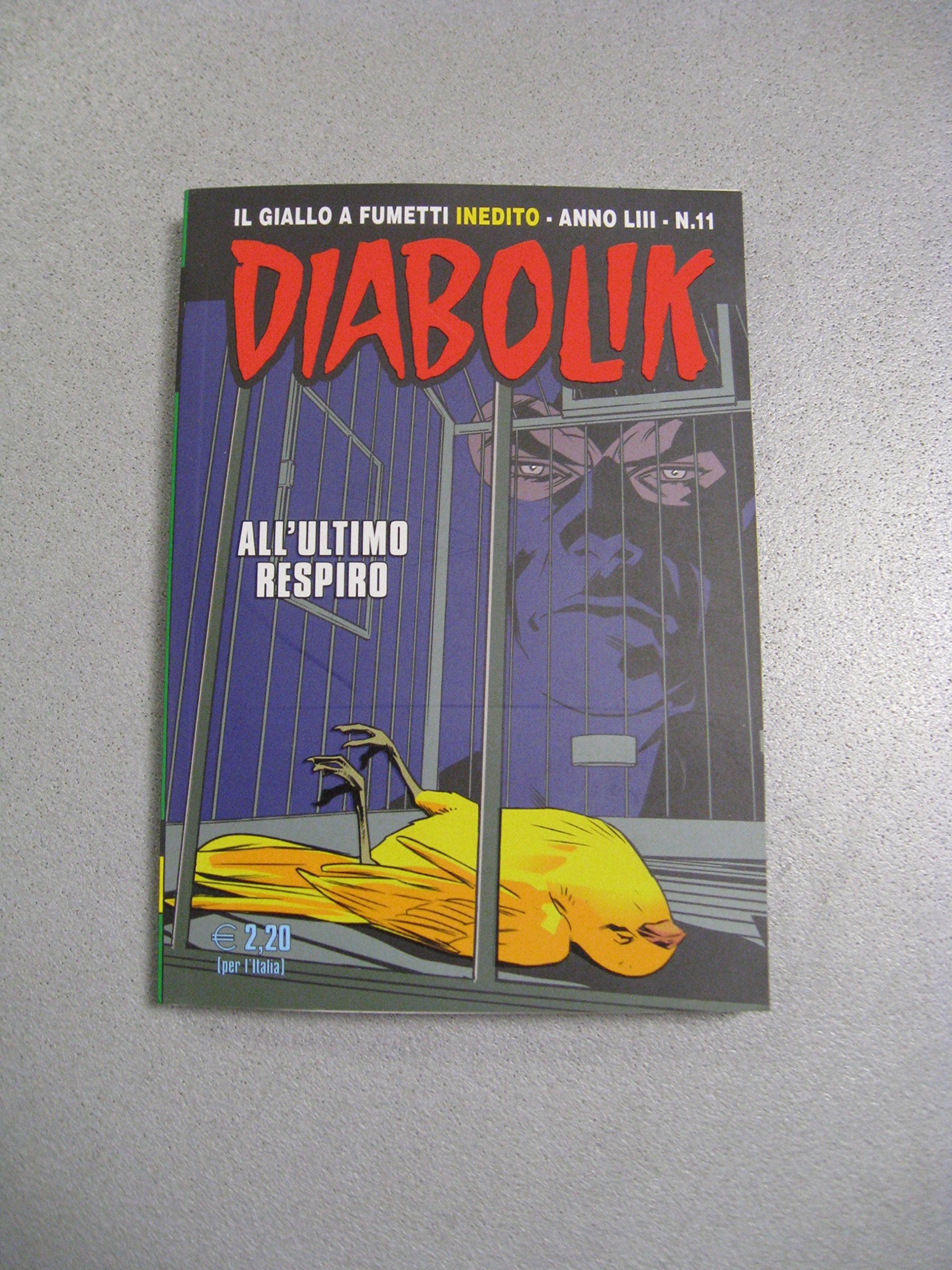 Désodorisant Diabolik Novembre 2014 « À la dernière Respiration » N°11 book