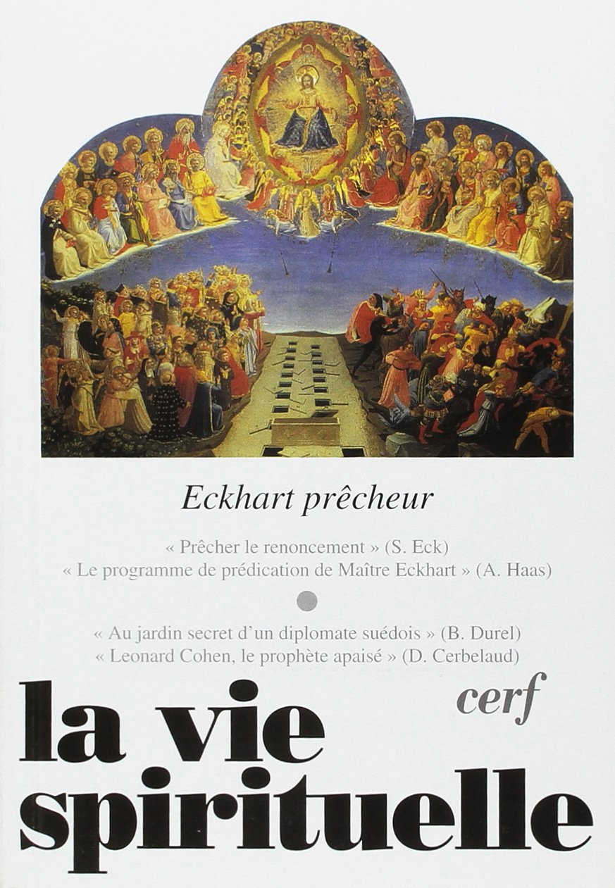 La vie Spirituelle numéro 742 Eckhart prêcheur book