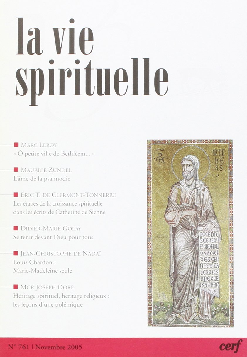 La Vie Spirituelle n° 761 book
