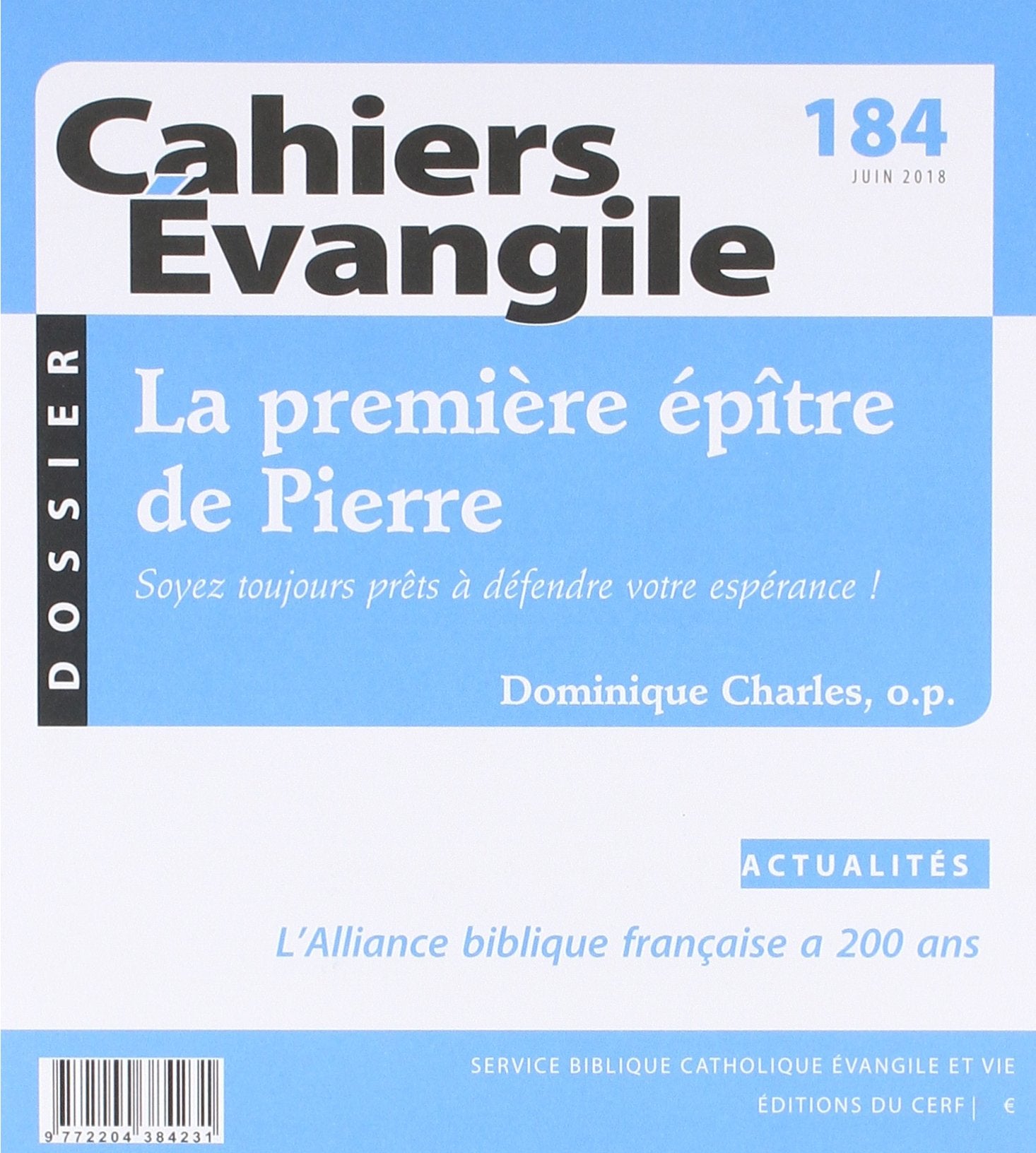 CE-184 La première épître de Pierre book