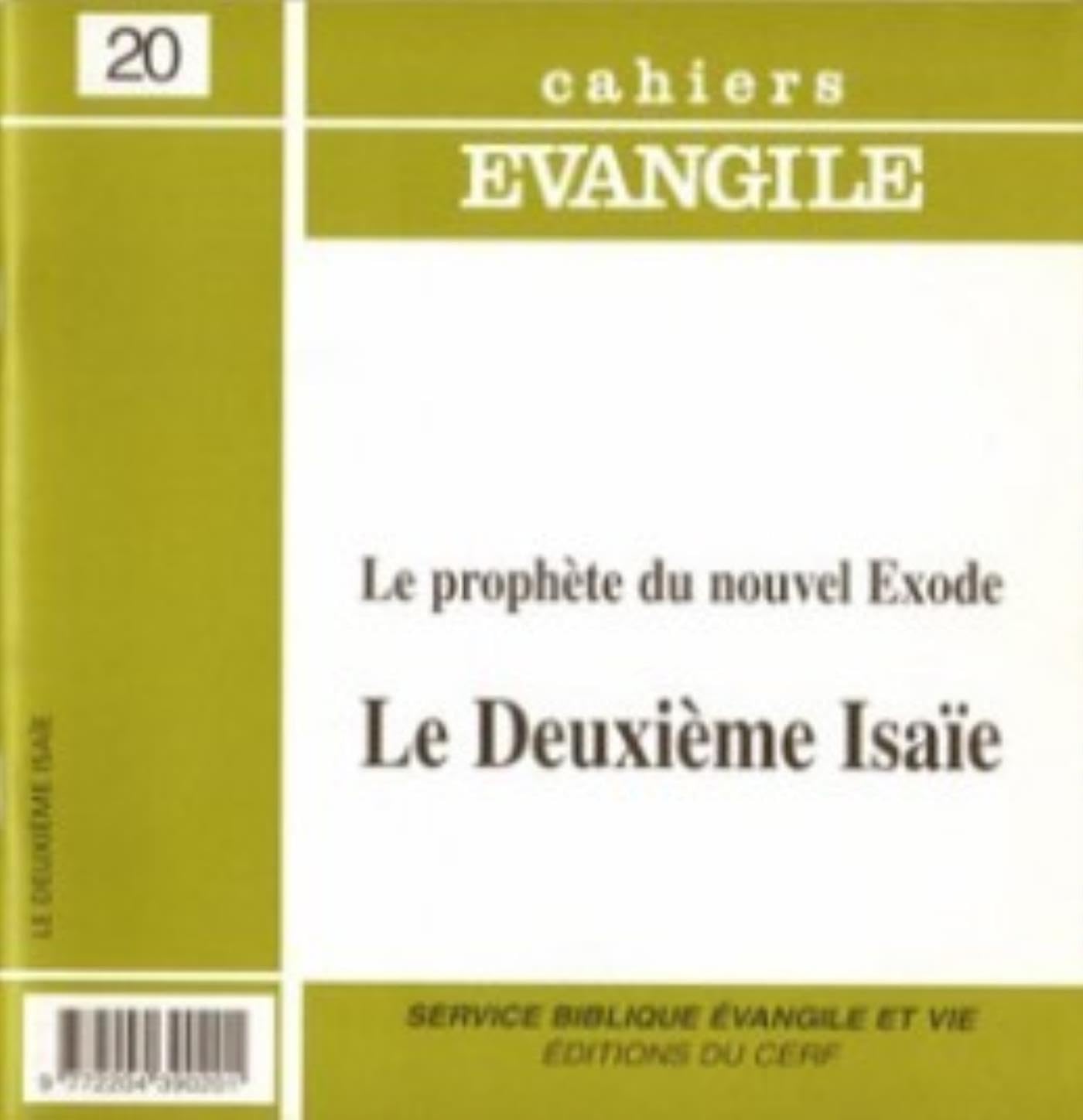 Cahiers Evangile n20 - Le deuxième Isaïe Religion & Esotericism