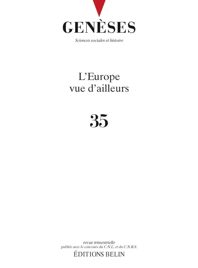Geneses n 35 - l'europe vue d'ailleurs Books
