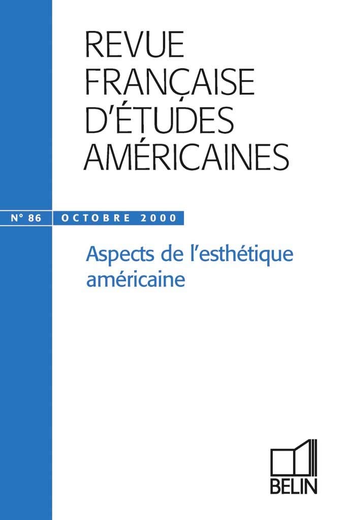 RFEA N°86 (2000-4): Aspects de l'esthétique américaine Books
