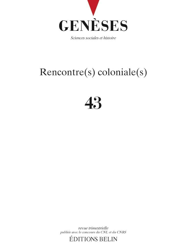 Geneses nø43: rencontre(s) coloniale(s) Books