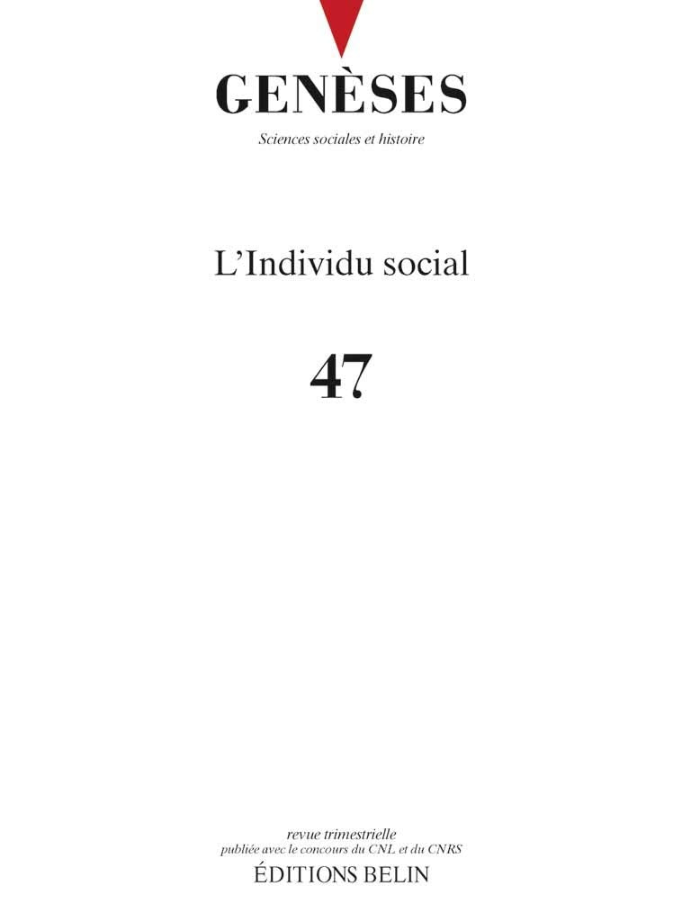 Genèses n°47: L'individu social Books