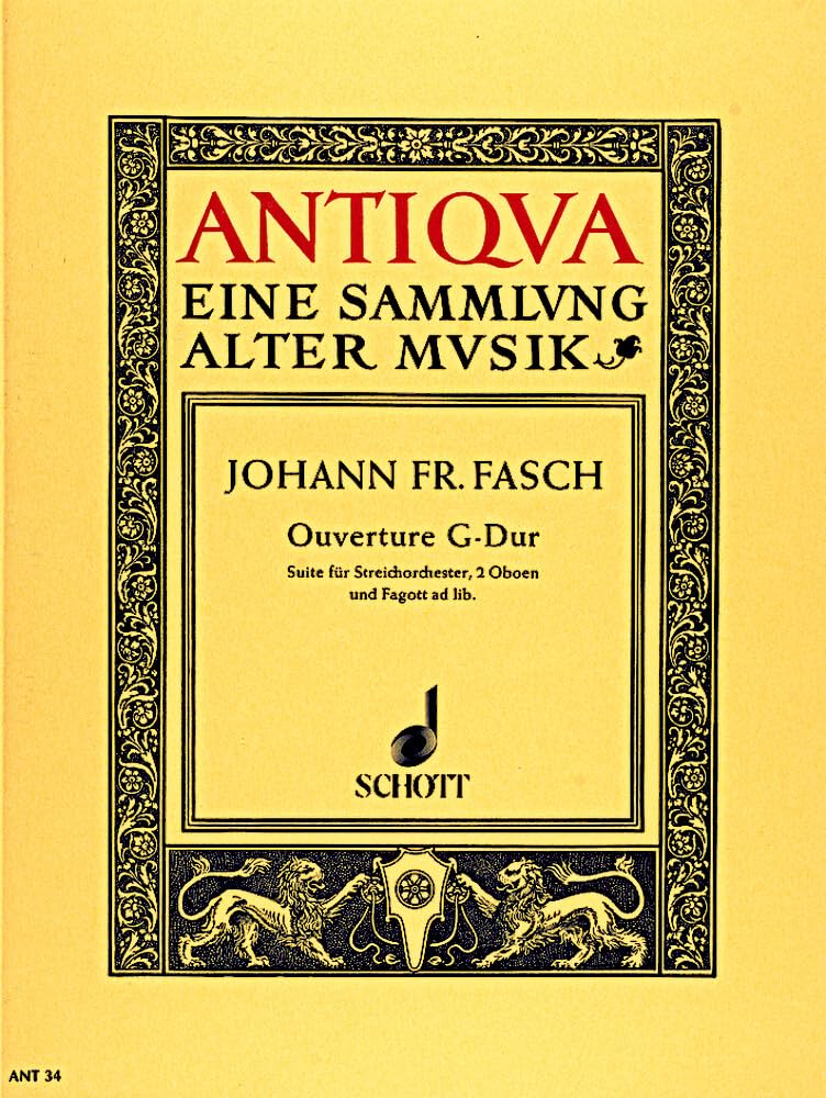 Overture G major: Suite. string orchestra, 2 oboes and bassoon ad libitum. Partition. book