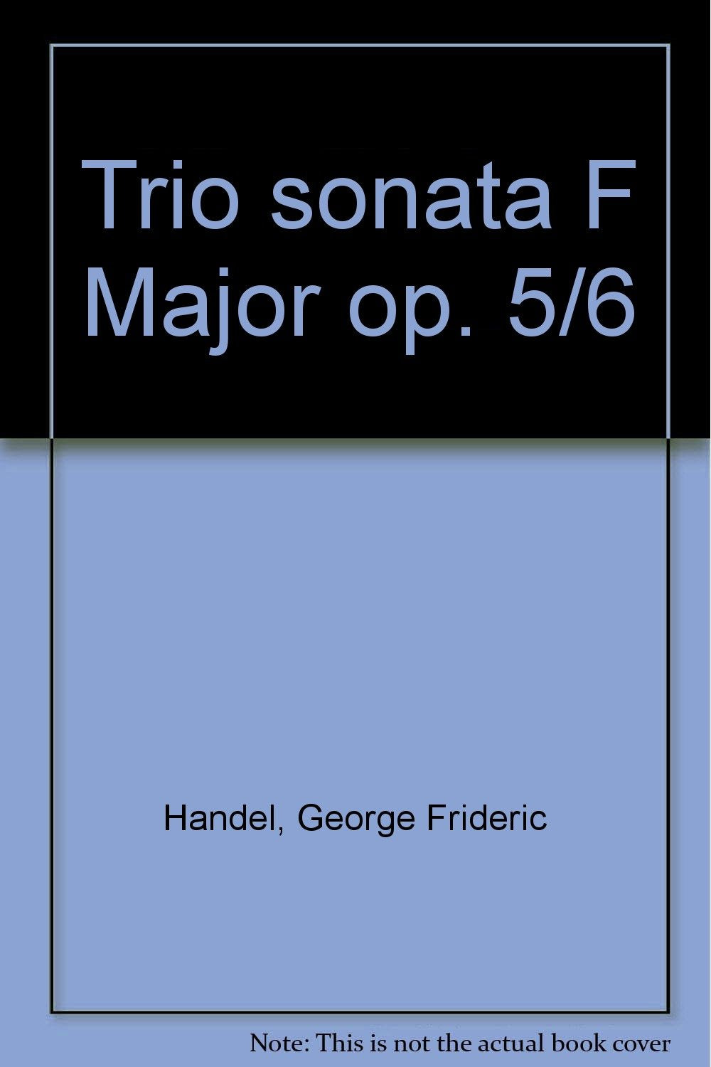 Trio sonata f major op. 5/6 book