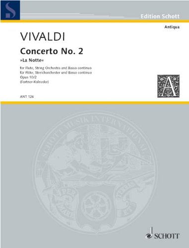 Concerto No. 2 G minor: "La Notte". op. 10/2. RV 439/PV 342. flute (treble recorder), string orchestra and basso continuo. book
