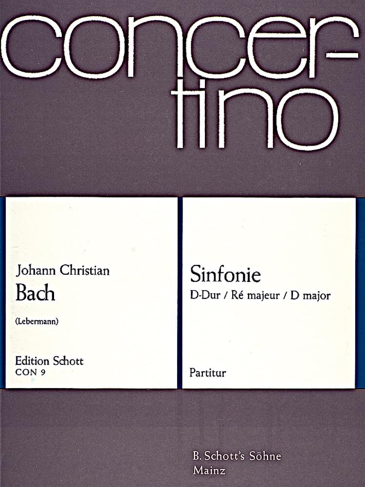 Sinfonie D-Dur: Orchester. Partitur. (Concertino) Sheet Music