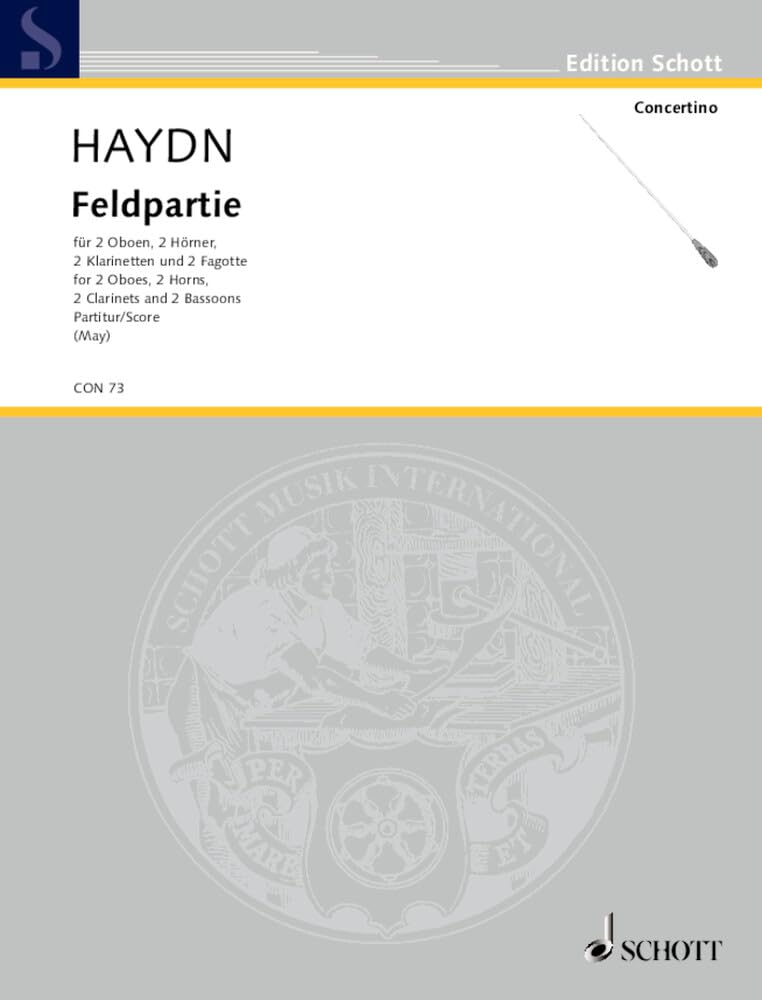 Feldpartie: g-Moll. Hob. II: 43. 2 Oboen, 2 Hörner, 2 Klarinetten und 2 Fagotte. Partitur. (Concertino) Arts & Music