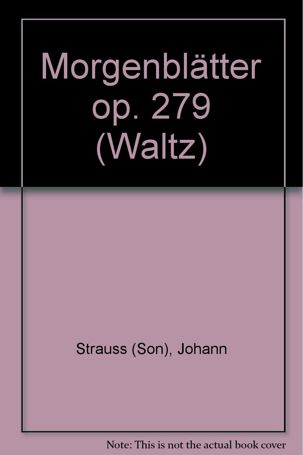 Morgenblätter: Walzer. op. 279. Salonorchester. Kontrabass. (Domesticum) Sheet Music
