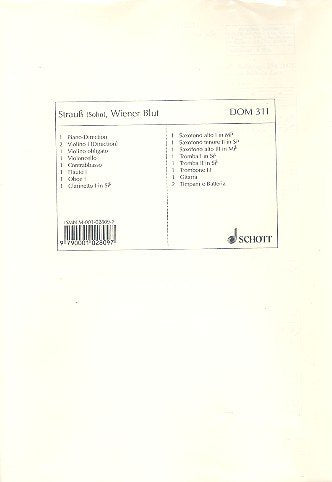 WIENER BLUT OP. 354 Sheet Music