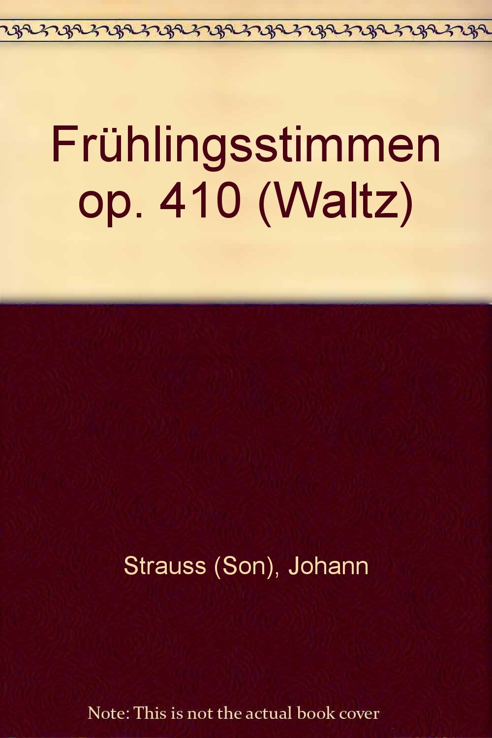 Frühlingsstimmen: Walzer. op. 410. Salonorchester. Kontrabass. (Domesticum) Sheet Music