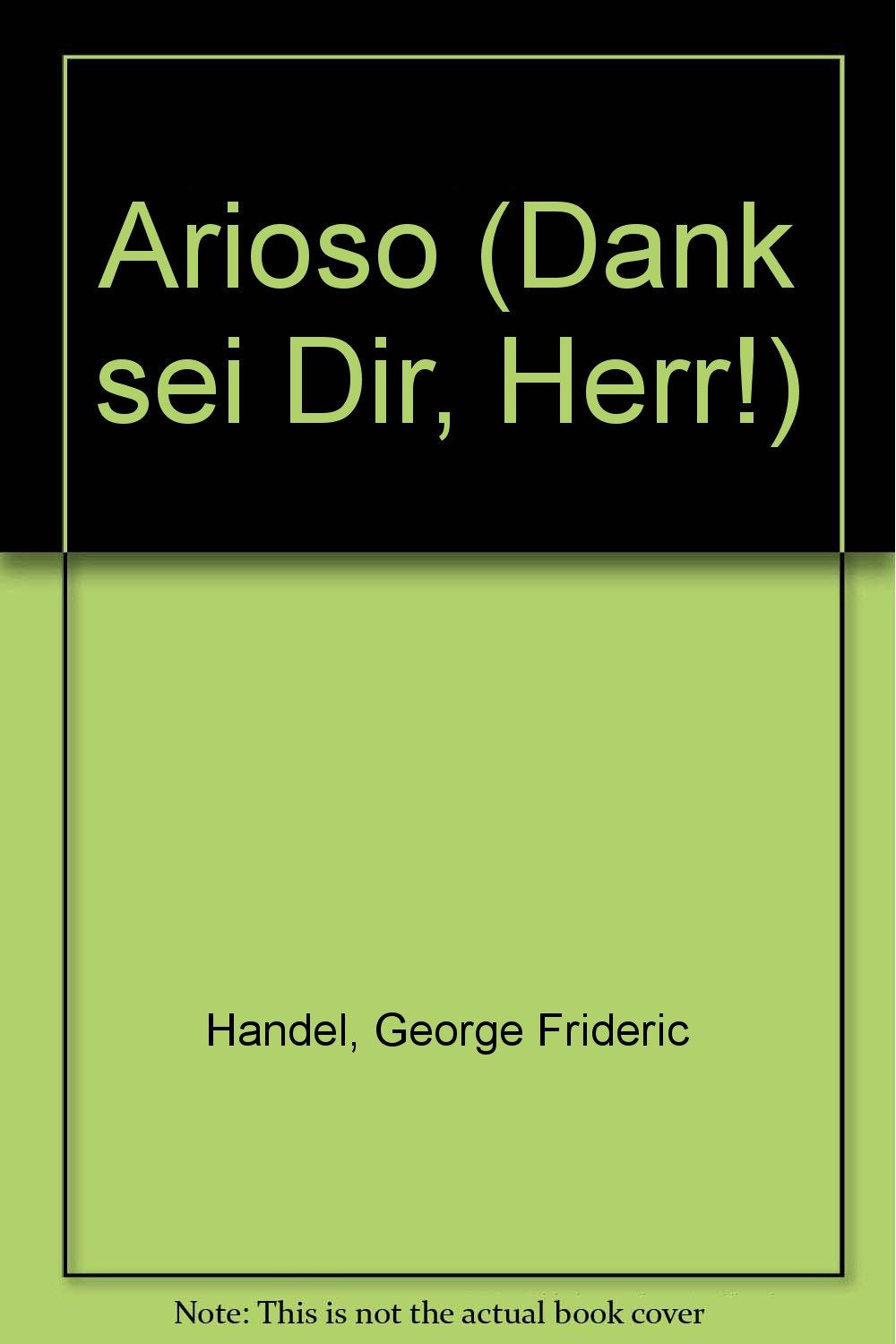 Arioso: "Dank sei Dir, Herr!". Salonorchester. Viola. (Domesticum) Books