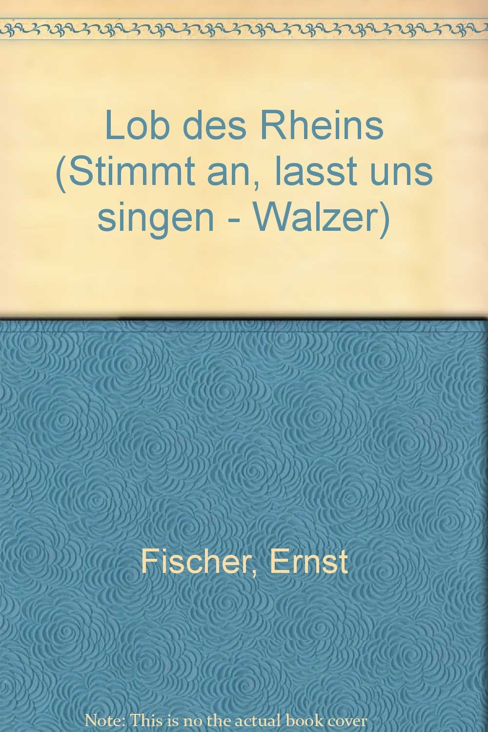 Lob des Rheins: "Stimmt an, lasst uns singen" - Walzer. Salonorchester. Violoncello. (Domesticum) Sheet Music