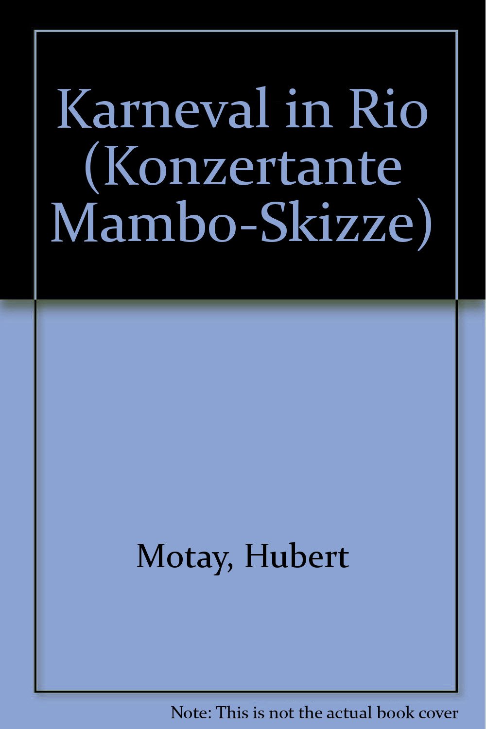 Karneval in Rio: Konzertante Mambo-Skizze. Salonorchester. Violoncello. (Domesticum) Sheet Music