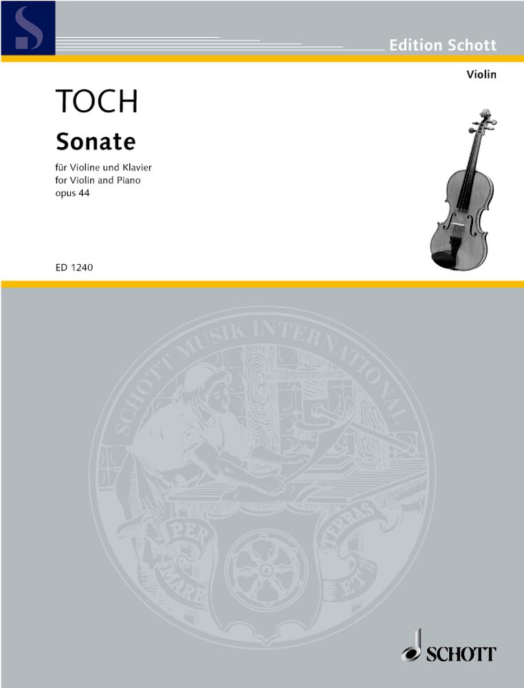 Sonate: op. 44. Violine und Klavier. (Edition Schott) Sheet Music