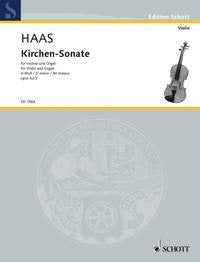 Kirchen-Sonate D Minor: op. 62/2. violin and organ. book