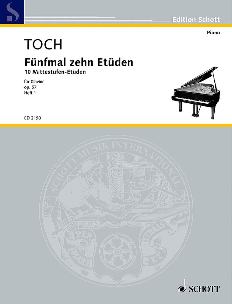Five Times Ten Etudes: Ten medium-range Etudes. op. 57. piano. book