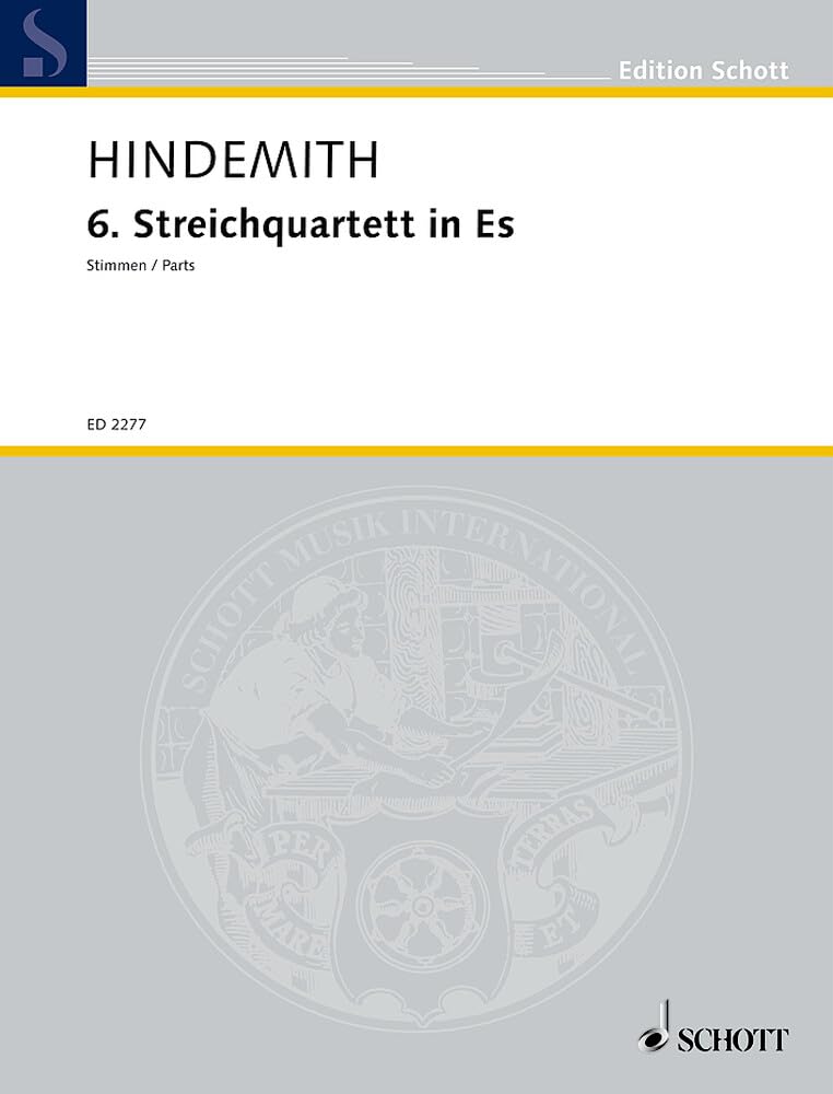 6. Streichquartett in Es: Streichquartett. Stimmensatz. (Edition Schott) Sheet Music