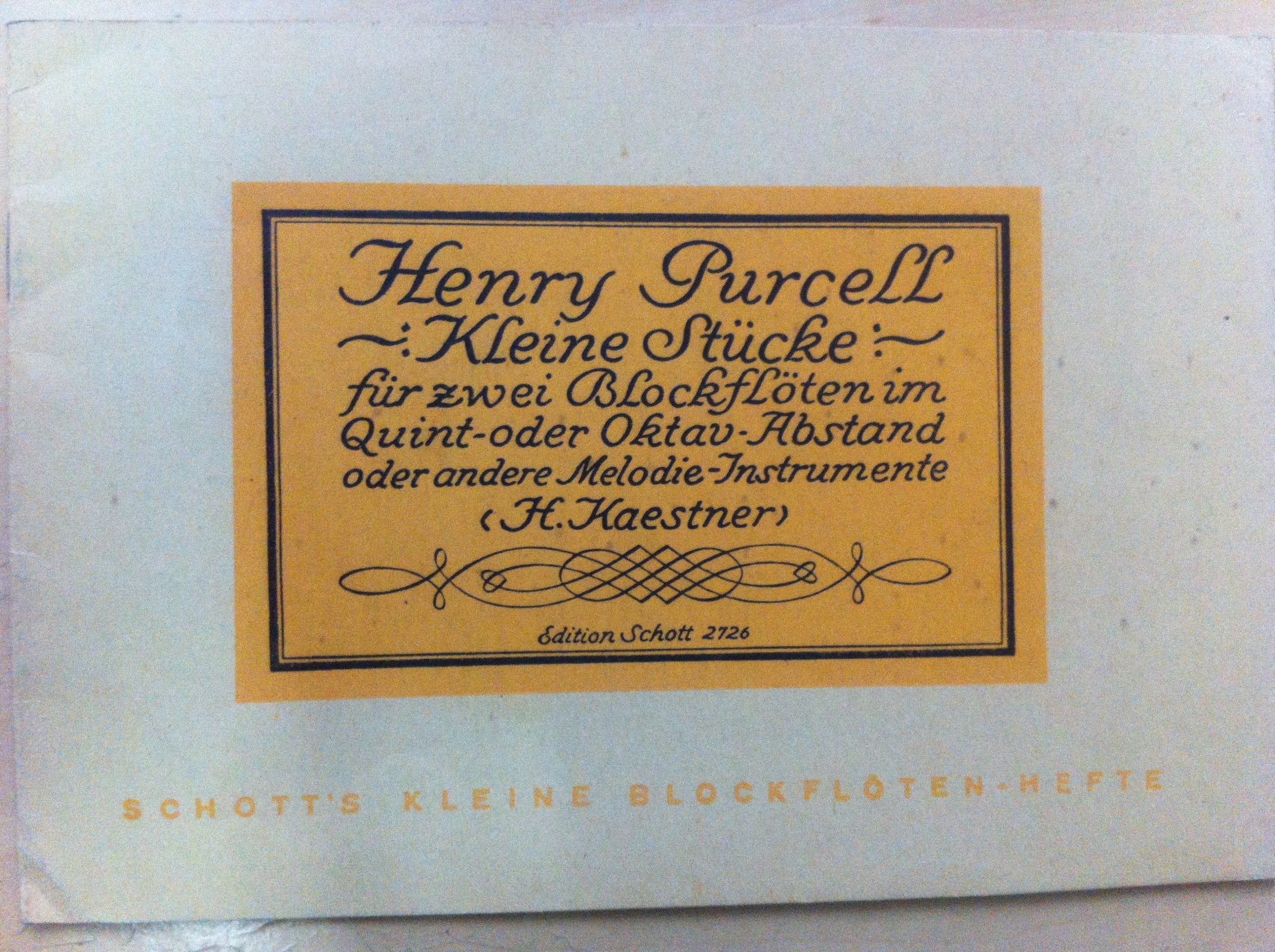 Kleine Stücke: Sopran- und Alt-Blockflöte. Spielpartitur. Sheet Music