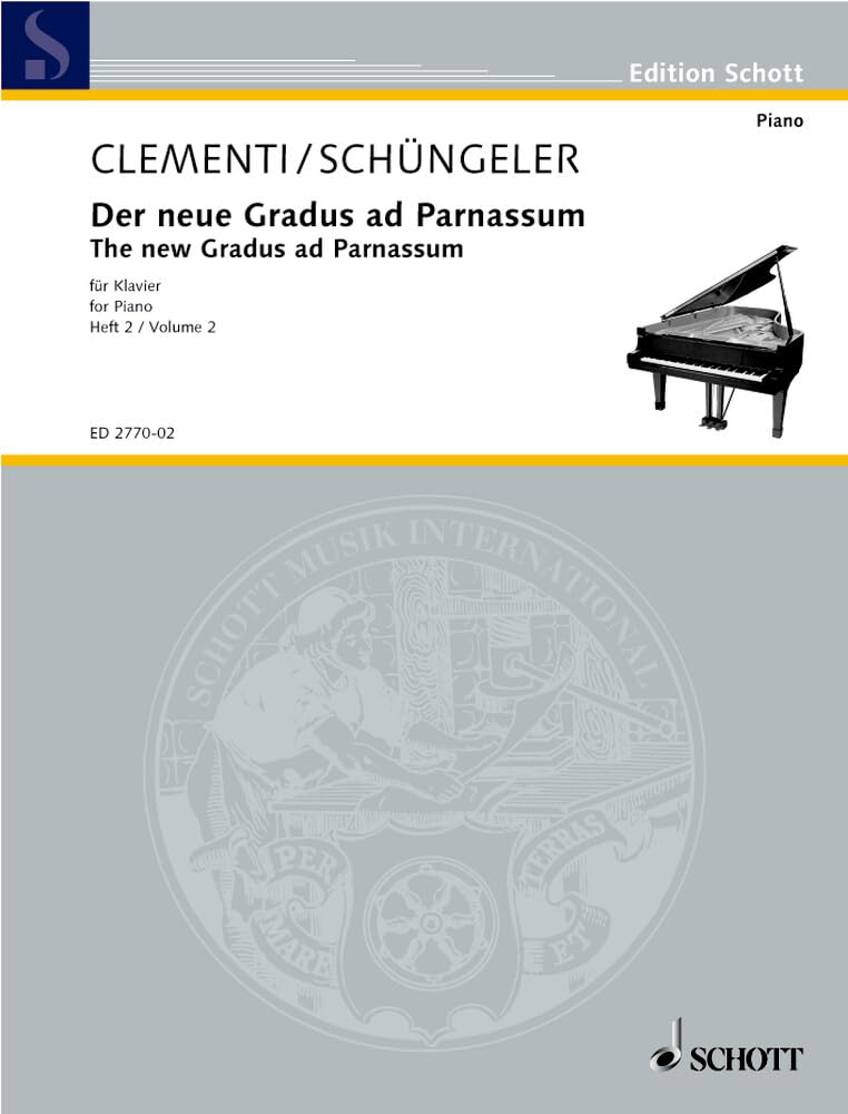 Der neue Gradus ad Parnassum: nebst Ergänzungen durch Etüden von Czerny, Köhler und Cramer neu gestaltet und erweitert. Band 2. Klavier. (Edition Schott) Sheet Music