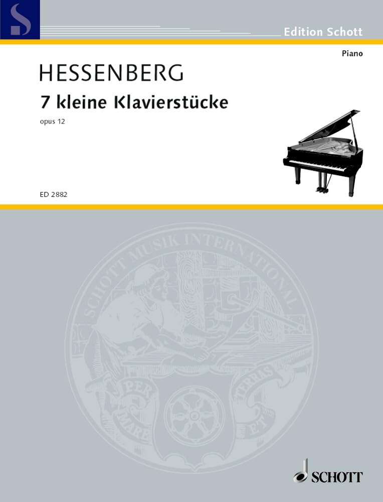 7 kleine Klavierstücke: op. 12. Klavier. (Edition Schott) Sheet Music