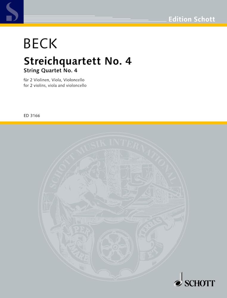 Streichquartett No. 4: Streichquartett. Stimmensatz. (Edition Schott) Sheet Music