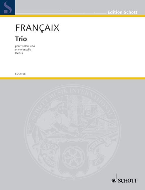 Trio: for violin, viola and violoncello. violin, viola and cello. Jeu de parties. Sheet Music