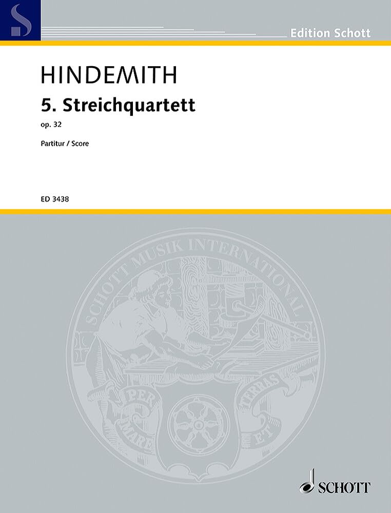 5. Streichquartett: op. 32. Streichquartett. Studienpartitur. (Edition Schott) Sheet Music