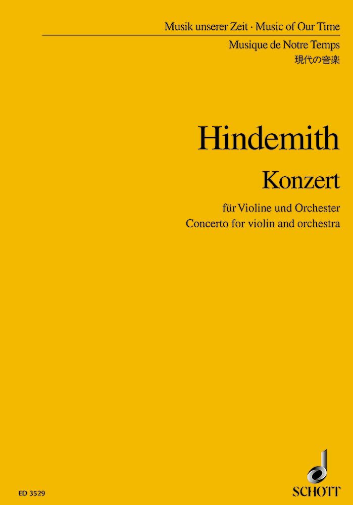 Konzert: Violine und Orchester. Studienpartitur. (Musik unserer Zeit) Sheet Music