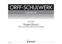 Geigen-Übung: Spiel- und Tanzstücke für eine Geige. Heft 1. Violine. Spielpartitur. (Orff-Schulwerk, Heft 1) Film, Art & Culture