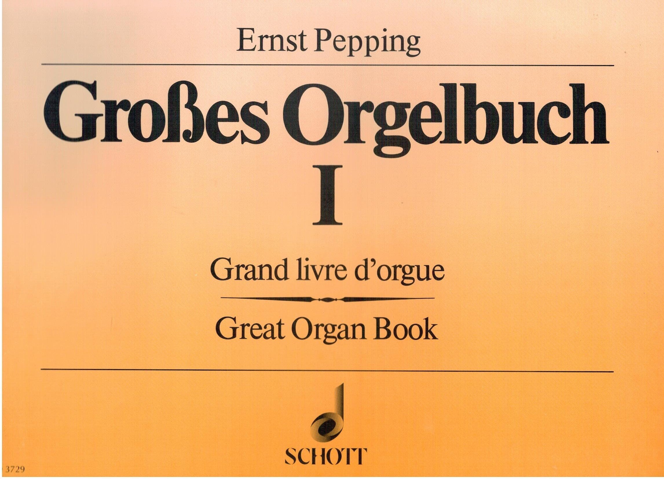 Großes Orgelbuch: Choralvorspiele und Orgelchoräle Band 1: Advent und Weihnachten. Band 1. Orgel. (Edition Schott) Sheet Music