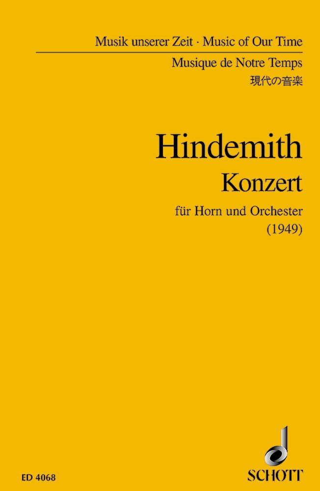 Concerto: Horn und Orchester. Studienpartitur. (Musik unserer Zeit) Sheet Music
