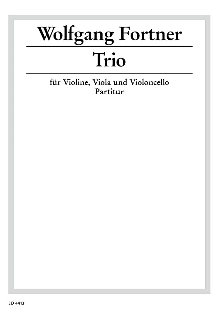 Trio: Violine, Viola und Violoncello. Studienpartitur. Sheet Music