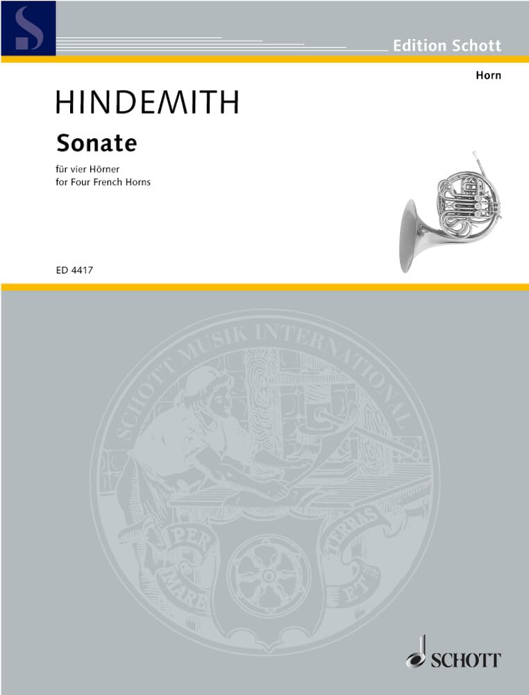 Sonate: für 4 Hörner. 4 Hörner. Studienpartitur. (Edition Schott) Sheet Music