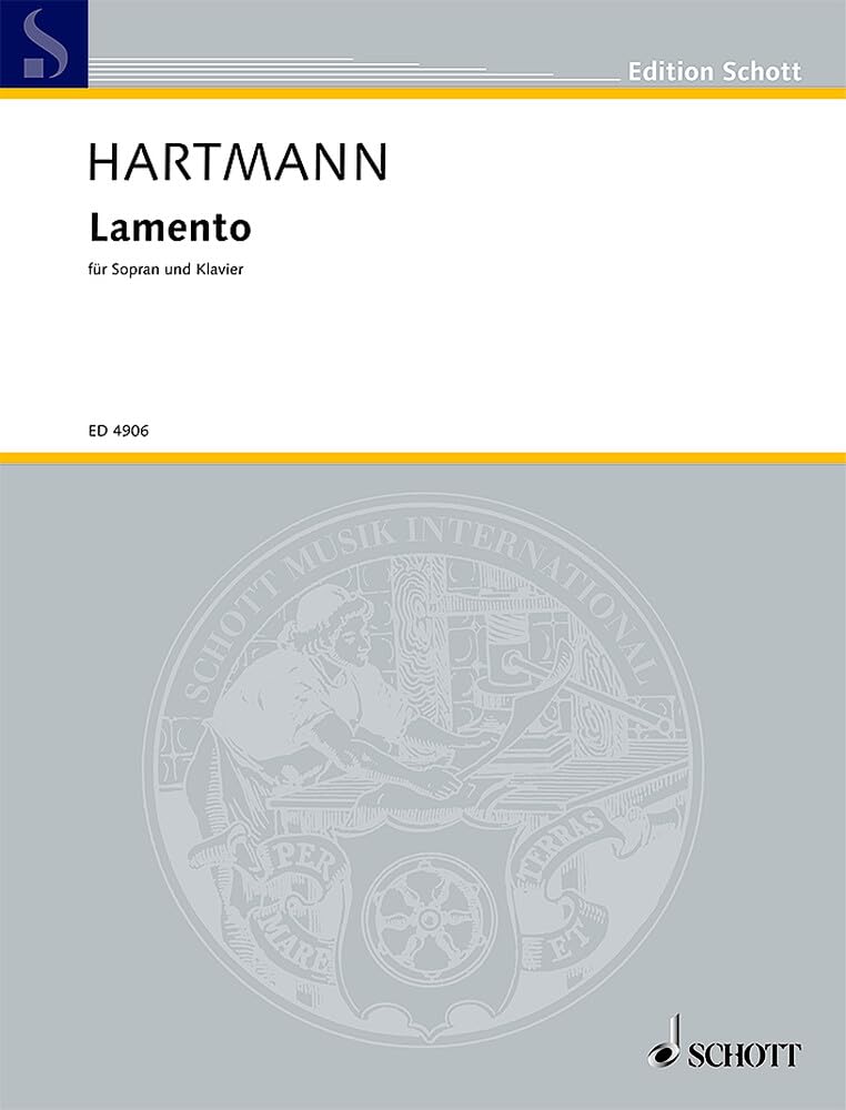 Lamento: Kantate. Sopran und Klavier. Sopran. (Edition Schott) Sheet Music