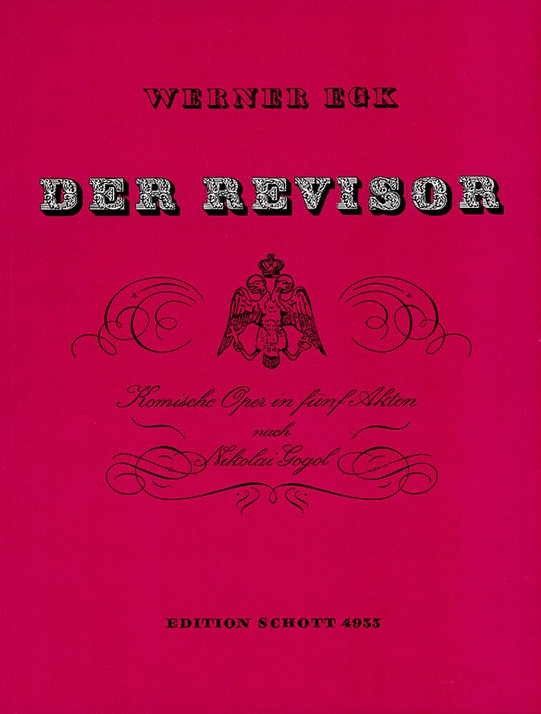 Der Revisor: Komische Oper in 5 Akten. Klavierauszug. Sheet Music