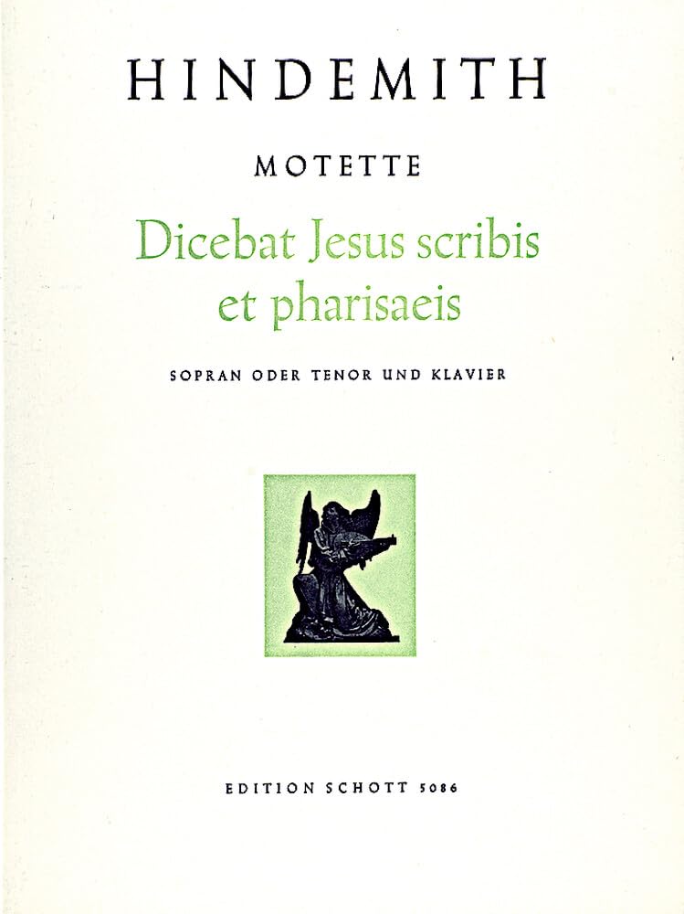 13 Motetten: Nr. 3 Dicebat Jesus scribis et pharisaeis (Matth. 23, 34-39). Sopran oder Tenor und Klavier. Sheet Music