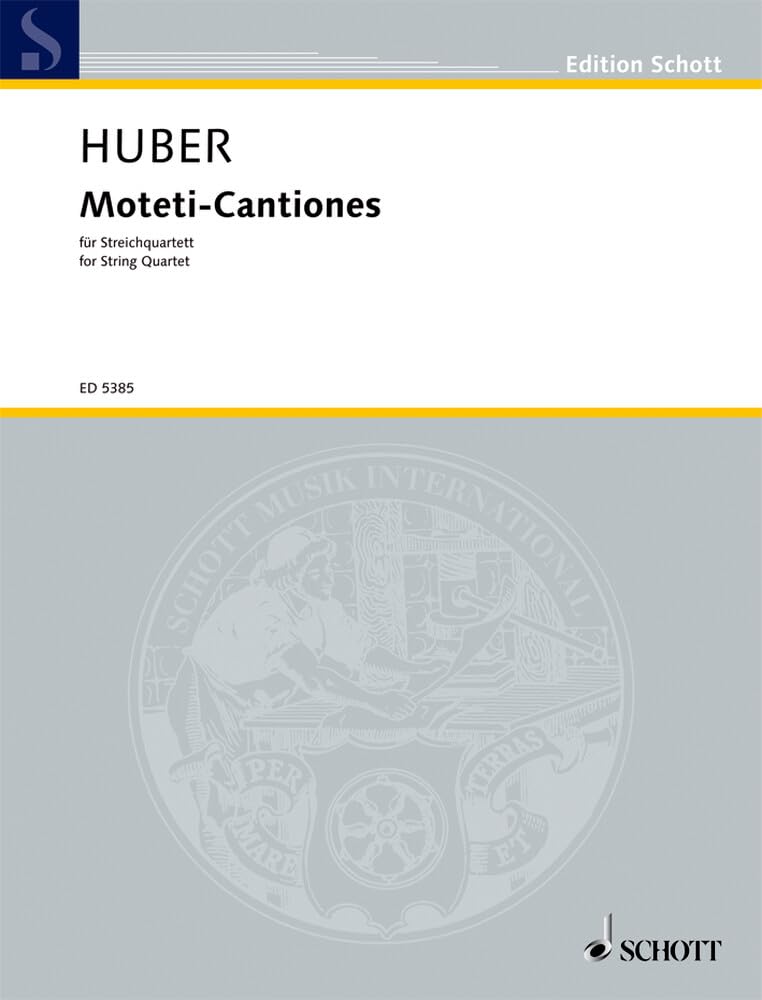 Moteti-Cantiones: Streichquartett. Spielpartitur. (Edition Schott) Sheet Music