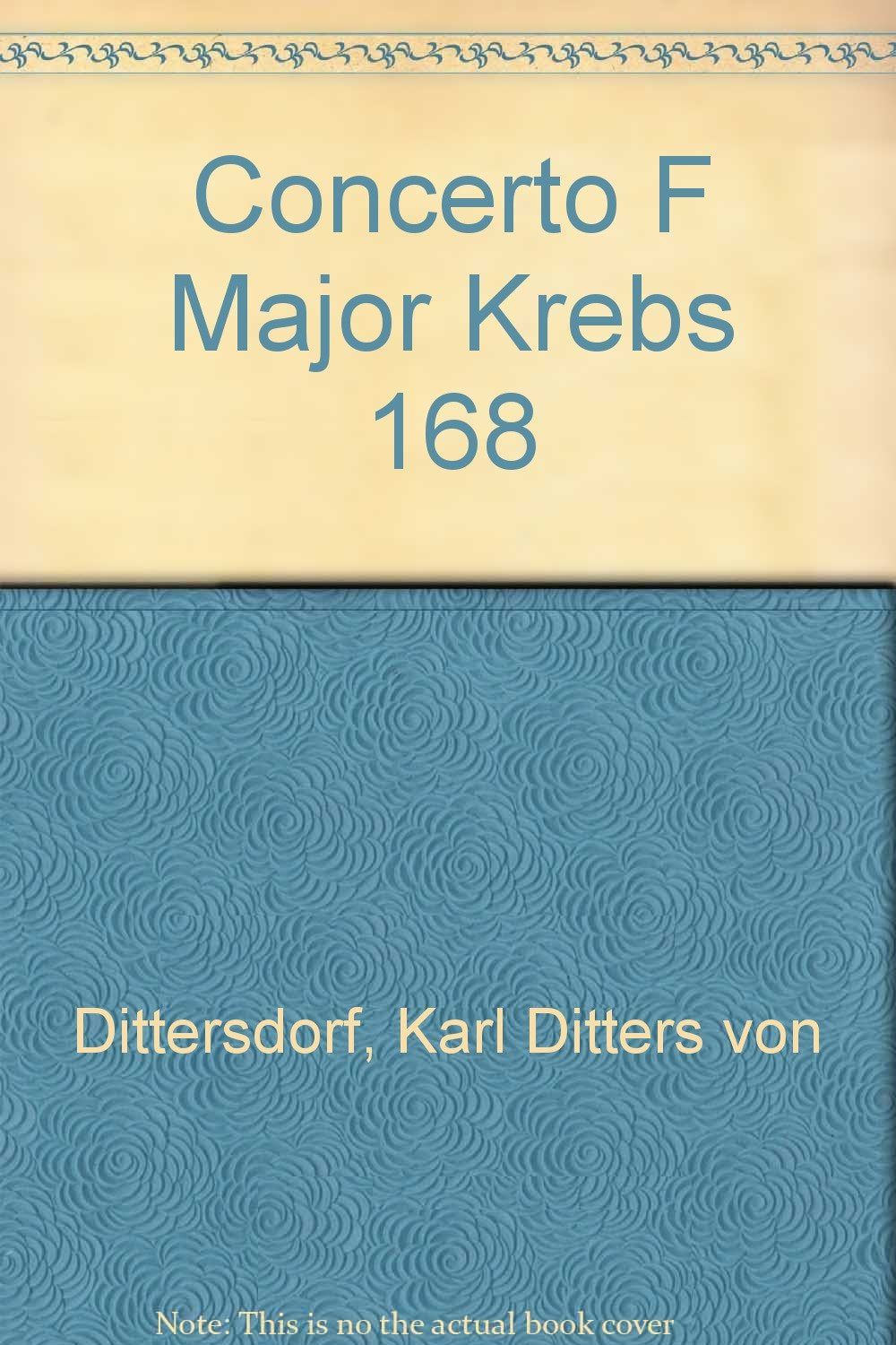 Konzert F-Dur: Krebs 168. Viola und Orchester. Viola. Sheet Music