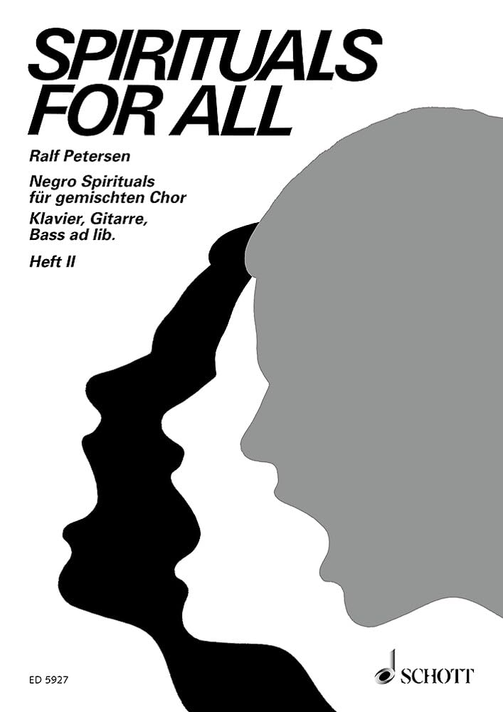 Spirituals for all: Spirituals. Heft 2. gemischter Chor (SATB) mit Combo (Klavier, Gitarre, Bass). Partitur. Sheet Music