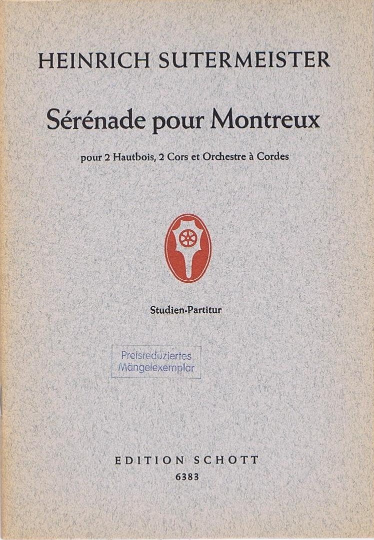 SERENADE FOR MONTREUX Sheet Music